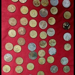 Total 60 old Indian coins