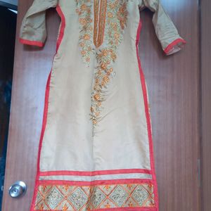 Orange Kurta Set