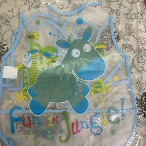 Baby Bibs Big Size Peva Material Dirt Proof X2