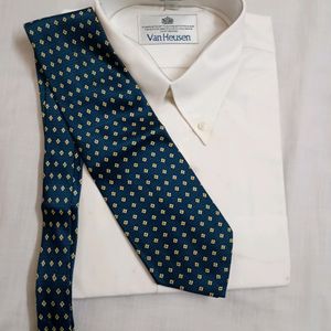 Zodiac Blue Lustre Silk Men's Tie (New)