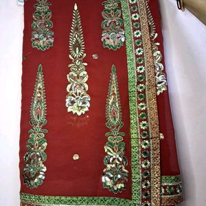 Beautiful Heavy All Over Work Saree For Wedding