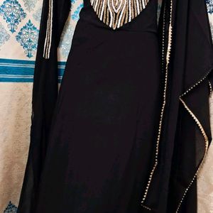 Black Kardhana Work Kaftan