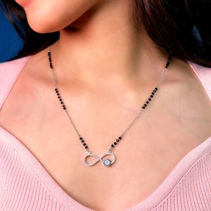 Infinity ♾️ Sign Mangalsutra Pure Silver 925