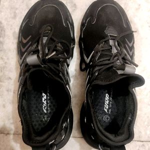 Furo Sports Men Black Shoes