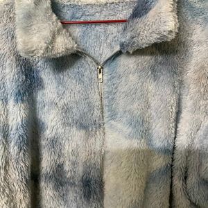 URBANIC Tie-dye Fur Jacket