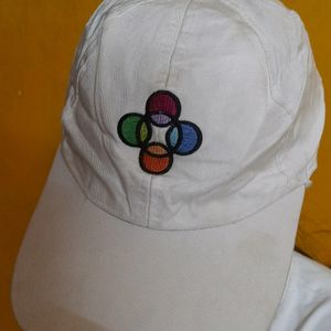 Unisex White Cap