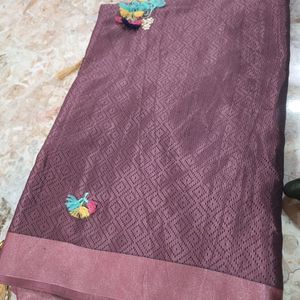 Party Wear Sattin Saree