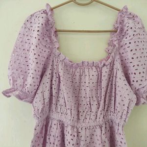 Lavender Colour Dress