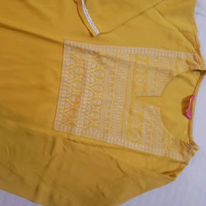 Yellow Beautiful Kurta