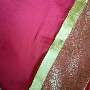 Beautiful Red Colour bordedesign  Saree