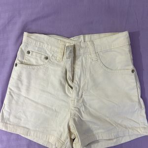 Off white high waist shorts