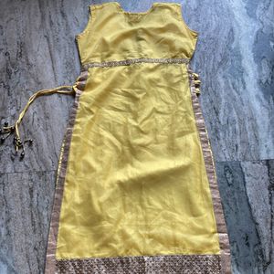 Yellow Kids Kurti