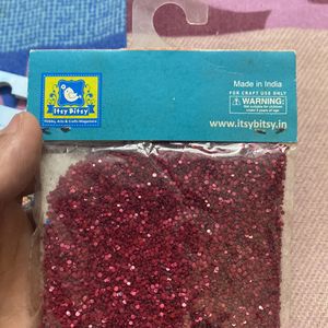 Craft Essential Glitter 2 PCs Multi & Dark Pink