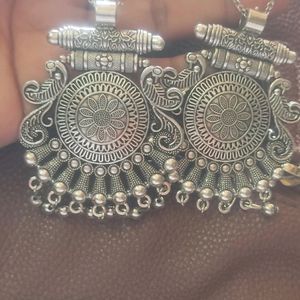 Big Size Oxidised Jhumkas