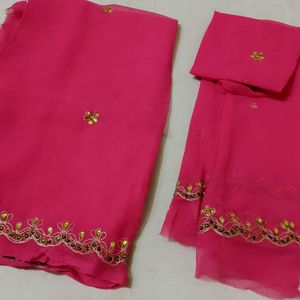 Unstitched Lahenga Choli Fabric And Dupatta