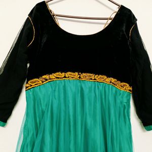 Beautiful Ocean Green Long Top Just For 150rs.