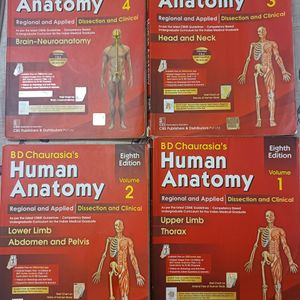 BD Chaurasia Anatomy book , Medical Books