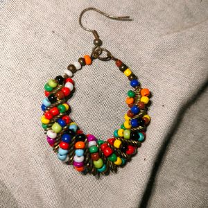 Western Colourful Earing Set Of Two Pairs