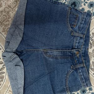 High Waisted Denim Shorts