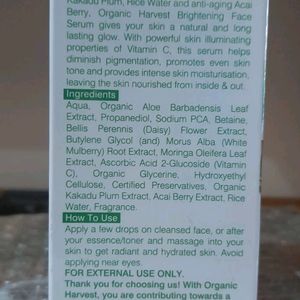 Organic Harvest Brightening Face Serum