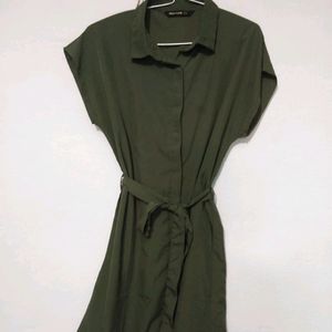 Provogue Green Shirt Dress