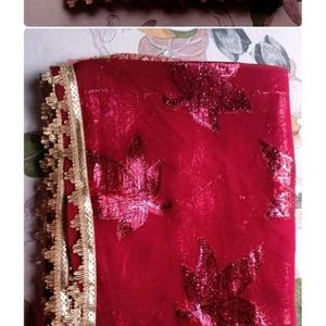 Saree With Ready Blouse Size 36