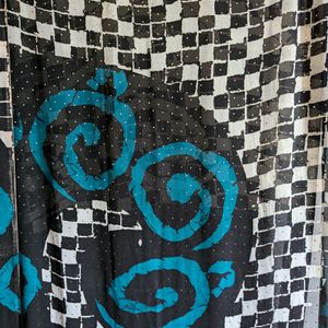 ⬛🟦⬜ Pattern Saree