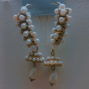 Pearl And Gold Earrings