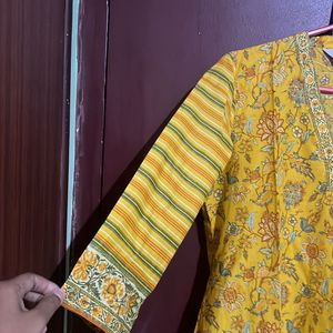 Biba Yellow Color Kutti Set (36) For Sale 🔥🔥