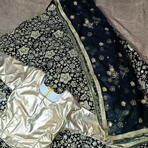 Black n Golden Lehnga Choli