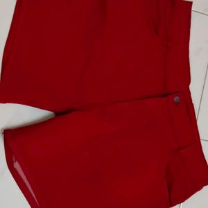 Red Colour Shorts