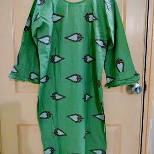 Women's Green Straight Kurta