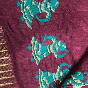 Club Art Decor Saree Khadi Silk With Multiple Colours