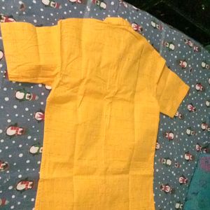 Golden/Yellow Paper Cotton Shirt