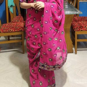 Wedding Saree,With Stitched Blouse