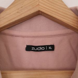 Zudio Pink Collar T-Shirt (Men's)