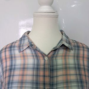 Short Sleeve Blue Check shirt