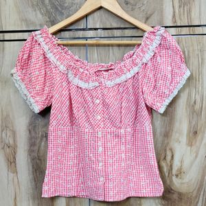 Pink Cotton Top Bust Size-32