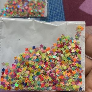 Star And Heart Shape  Sequins 3 Packet