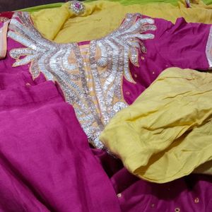 Suit Set Chanderi Cotton