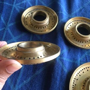 Brand New Brass Has Burner Caps set Of 4