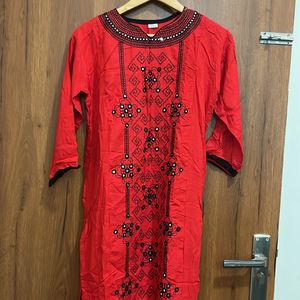 Viscose Rayon Festive Kurta For Women