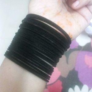 Black Velvet Bangles