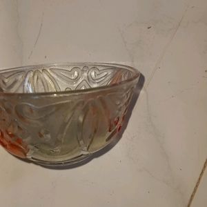 Glass Bowl Small With Self Design Set Of 6