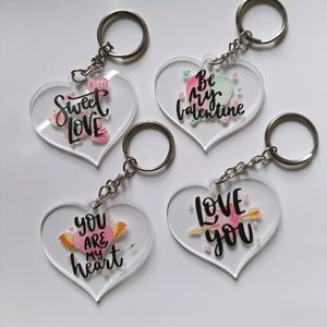 Heartshape Keychains Set