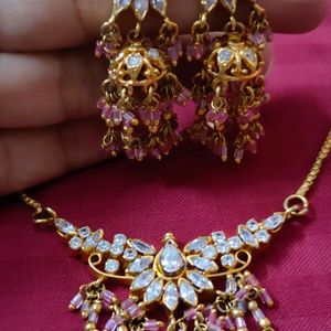 Two Beautiful Pink Necklace Set