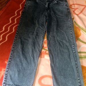 Greyish Black Baggy Jeans