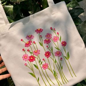 Hand Paint Tote Bag