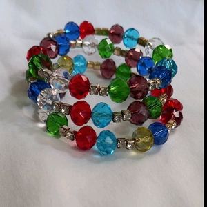 Adjustable Crystal And Ad Stone's Bracelet