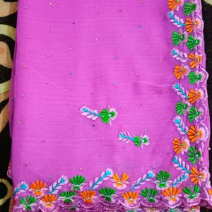 Cut Work Saree